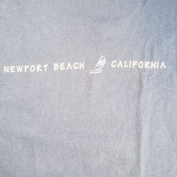 AAA Alstyle Apparel Activewear Mens T Shirt Size XLarge Blue Newport Beach Ca - Picture 3 of 10